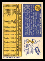 1970 Topps #418 John Donaldson Near Mint  ID: 343879