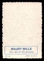 1969 Topps Deckle Edge #24 Maury Wills Ex-Mint  ID: 345726