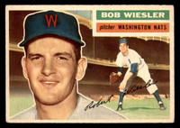 1956 Topps #327 Bob Wiesler Excellent RC Rookie 