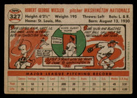 1956 Topps #327 Bob Wiesler Excellent RC Rookie 