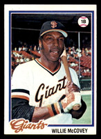 1978 Topps # 34 Willie McCovey Ex-Mint  ID: 346404