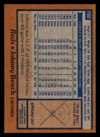 1978 Topps #700 Johnny Bench Ex-Mint  ID: 346444