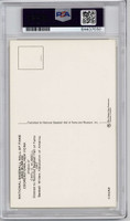 Carl Hubbell Yellow HOF Postcard Plaque PSA/DNA Auto Signed Encap Giants ID: 346532