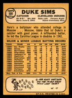 1968 Topps #508 Duke Sims Miscut Indians High #  ID:346934