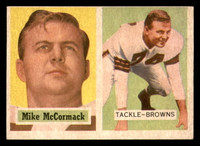 1957 Topps #3 Mike McCormack Excellent 