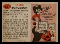 1957 Topps #12 Lavern Torgeson Excellent+ RC Rookie  ID: 347610