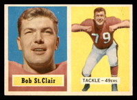 1957 Topps #18 Bob St. Clair Ex-Mint  ID: 347615