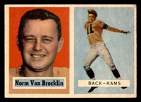 1957 Topps #22 Norm Van Brocklin Excellent  ID: 347619