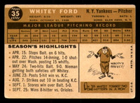 1960 Topps #35 Whitey Ford G-VG  ID: 350866