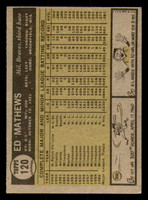 1961 Topps #120 Eddie Mathews VG-EX  ID: 350932