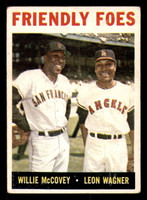 1964 Topps #41 Willie McCovey/Leon Wagner Friendly Foes Very Good  ID: 351108