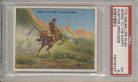 1910 T73 Hassan Cigarettes Indians Life Of 1860's Going To Happy Hunting Ground  PSA 5 EX  #*