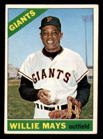 1966 Topps #1 Willie Mays Very Good creased 