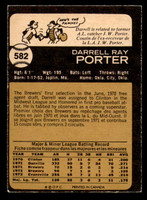 1973 O-Pee-Chee #582 Darrell Porter Near Mint OPC 