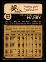 1973 O-Pee-Chee #563 Larry Haney Near Mint+ OPC 