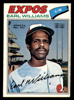 1977 O-Pee-Chee #252 Earl Williams Ex-Mint OPC 