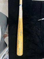 New York Yankees Greats  Bat Signed Auto Mize Rizzuto Hunter 21 Total Autos