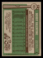 1976 Topps #366 Bobby Valentine Near Mint 