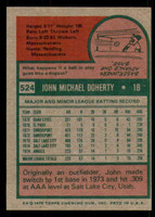 1975 Topps #524 John Doherty Near Mint RC Rookie  ID: 354999