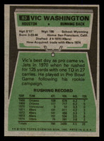 1975 Topps #83 Vic Washington Near Mint 