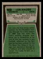 1975 Topps #134 Len Hauss Excellent 