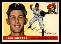 1955 Topps #73 Jack Shepard Ex-Mint RC Rookie  ID: 357244