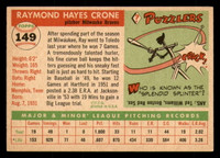 1955 Topps #149 Ray Crone Ex-Mint 