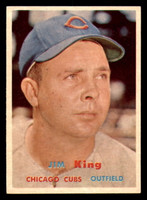 1957 Topps #186 Jim King Ex-Mint  ID: 357512