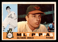 1960 Topps #12 Milt Pappas Very Good  ID: 357583