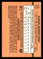 1990 Donruss #489 Sammy Sosa Near Mint+ RC Rookie  ID: 271610