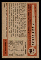 1954 Bowman #184 Mickey Grasso Near Mint 