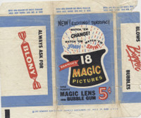 1955  Bowman  18 Magic Pictures  5 Cents Wrapper  Several Imperfections  #*sku35092