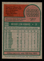 1975 Topps #563 Wilbur Howard Ex-Mint  ID: 361895