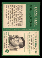 1966 Philadelphia #49 Frank Ryan Ex-Mint  ID: 362552