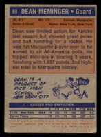 1972-73 Topps #88 Dean Meminger Very Good RC Rookie 