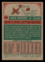 1973-74 Topps #86 Dick Snyder Excellent+ 