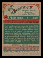 1973-74 Topps #91 Fred Boyd Very Good  ID: 363729