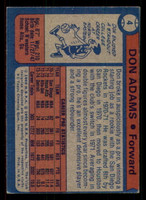 1974-75 Topps #4 Don Adams Excellent 