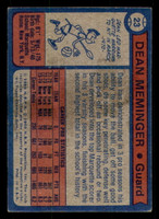 1974-75 Topps #23 Dean Meminger Excellent  ID: 364024