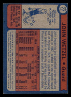 1974-75 Topps #77 John Wetzel Ex-Mint  ID: 364090
