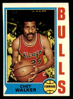 1974-75 Topps #171 Chet Walker Miscut Bulls  ID:364223