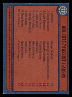 1974-75 Topps #212 Al Smith/Chuck Williams/Louie Dampier 73-74 ABA Assist Leaders Ex-Mint  ID: 364281