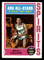 1974-75 Topps #245 Mack Calvin Excellent+  ID: 364330
