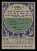 1975-76 Topps #78 Leonard Gray Ex-Mint  ID: 364407