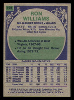 1975-76 Topps #198 Ron Williams Near Mint  ID: 364526