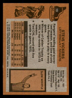 1975-76 Topps #19 Steve Vickers Ex-Mint  ID: 365371