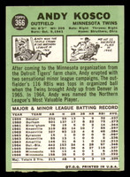 1967 Topps #366 Andy Kosco Near Mint Set Break 