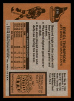 1975-76 Topps #114 Errol Thompson Near Mint+ RC Rookie 