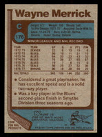 1977-78 Topps #176 Wayne Merrick Near Mint+ 