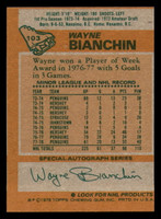 1978-79 Topps #103 Wayne Bianchin Near Mint 